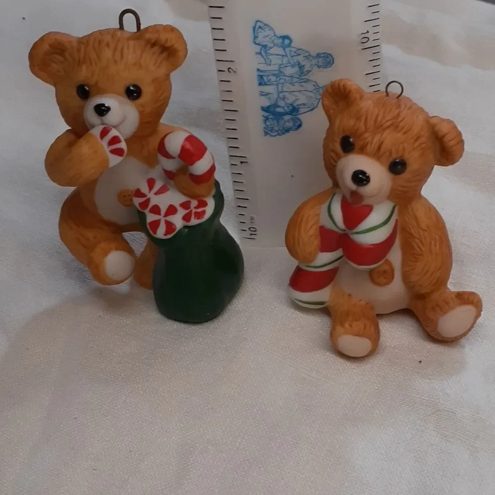 2 -Hallmark Keepsake Cinnamon‎ Bear ornaments